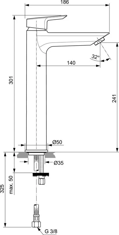 Смеситель для раковины Ideal Standard Tesi A6575AA Sancos — официальный сайт