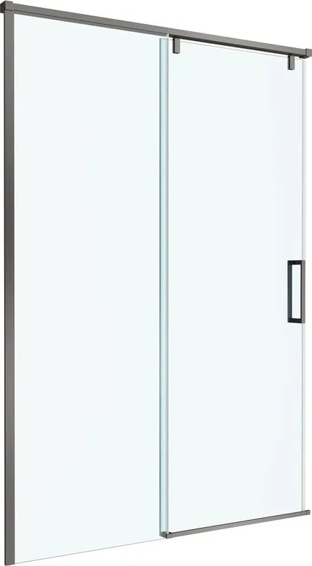 Душевая дверь в нишу BelBagno Soft Close-1 BF-1-130-C-GM профиль оружейная сталь Sancos — официальный сайт
