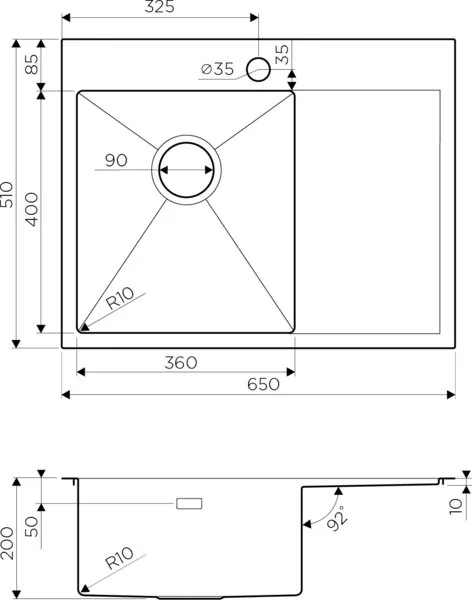 Мойка кухонная Omoikiri Akisame 65-GM-L 4973097 вороненая сталь Sancos — официальный сайт