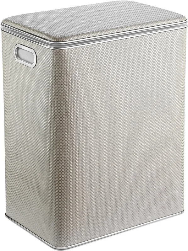 Корзина для белья Geralis RWH-S белая, хром, большая Sancos — официальный сайт
