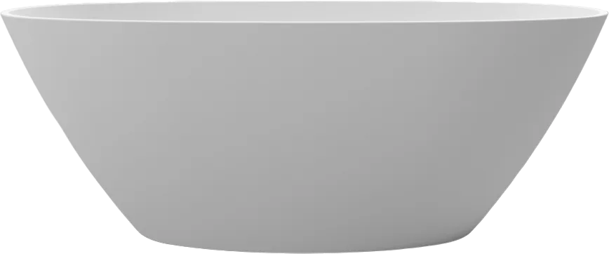 Ванна из искусственного камня WHITECROSS Onyx B 160x75 см, отдельностоящая, матовая белая, овальная, Sancos — официальный сайт