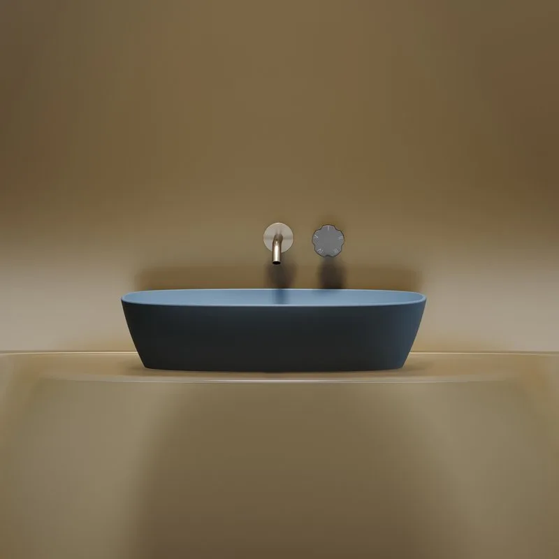 Накладная раковина Ceramicanova Element CN6049ML голубая матовая Sancos — официальный сайт
