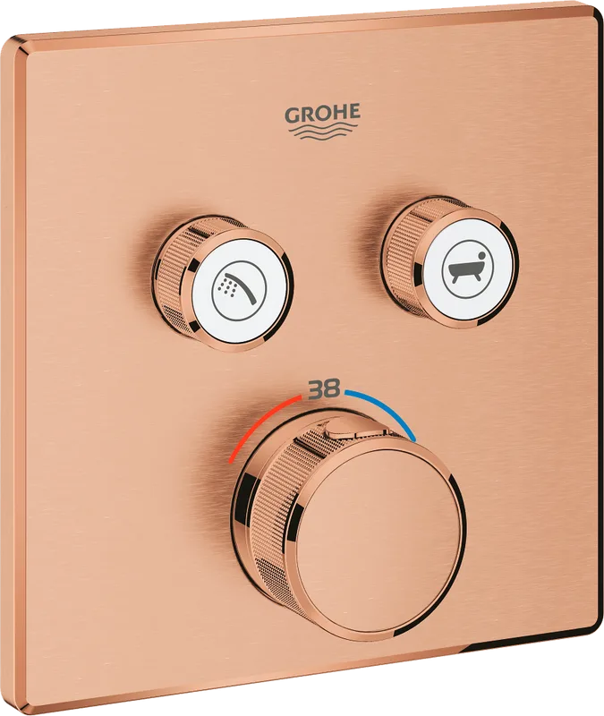 Термостатический смеситель встраиваемый Grohe Grohtherm SmartControl 29124DL0 для ванны с душем, теп Sancos — официальный сайт