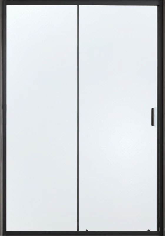 Душевая дверь в нишу Vincea City VDS-5CT110CLB 110 см, стекло прозрачное, черный Sancos — официальный сайт