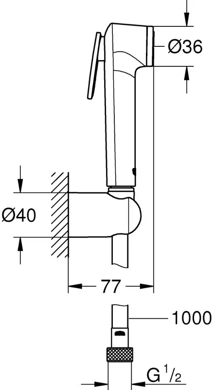 Гигиенический душ Grohe Tempesta-F 26352000 Sancos — официальный сайт