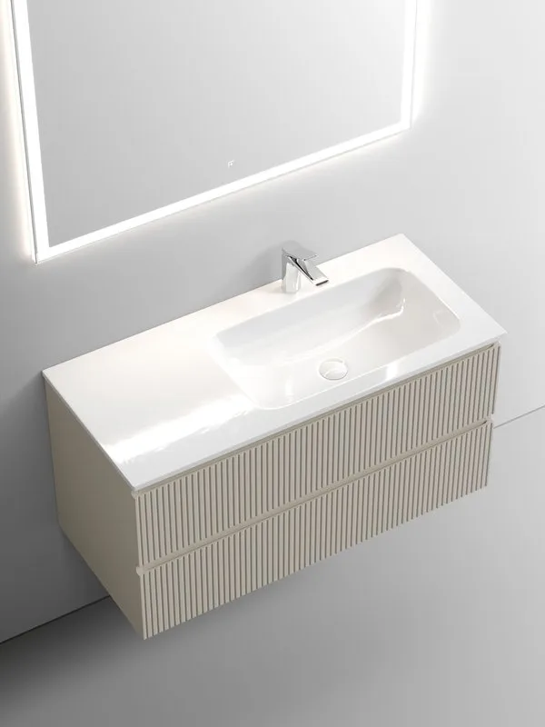 Тумба с раковиной Sancos Snob T 100 см, R, beige soft Sancos — официальный сайт