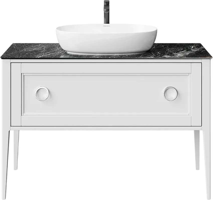 Тумба под раковину без столешницы KERAMA MARAZZI Plaza Classic PL.CN.120.1+1\WHT.M Neo 120 белая мат Sancos — официальный сайт