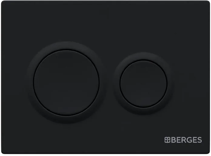 Кнопка смыва Berges Novum O5 soft touch черная Sancos — официальный сайт