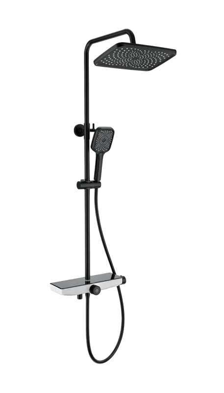 Душевая стойка Wonzon & Woghand ThermoKlick WW-B3098-A-MB, матовая черная Sancos — официальный сайт