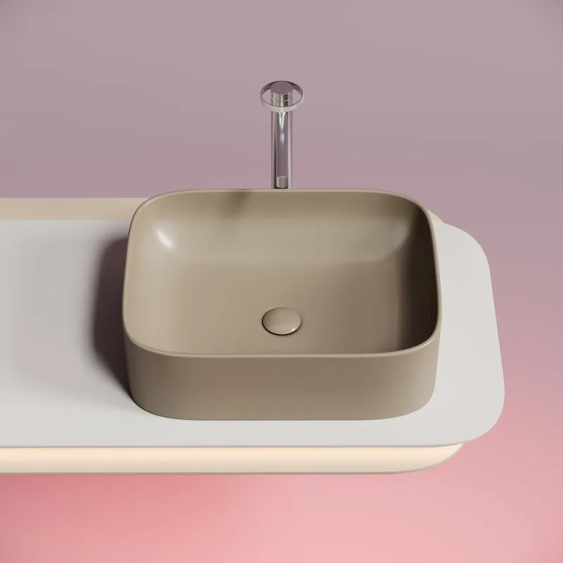 Накладная раковина Ceramicanova Element CN6052MC капучино матовая Sancos — официальный сайт