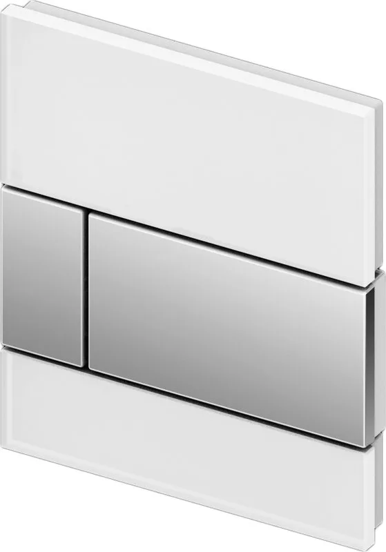 Кнопка смыва TECE Square Urinal 9242802 белое стекло, кнопка хром Sancos — официальный сайт