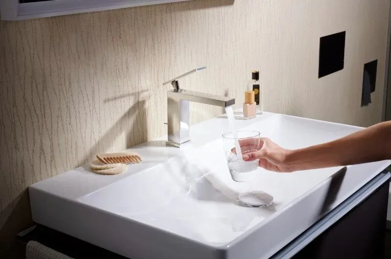 Смеситель для раковины Hansgrohe Tecturis E 110 73010000 хром Sancos — официальный сайт