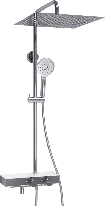 Душевая стойка Wasserkraft Aller A113.119.127.CH Thermo, с термостатом, хром Sancos — официальный сайт