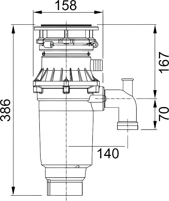 Измельчитель отходов Franke Turbo Elite TE-75S с пневмокнопкой Sancos — официальный сайт