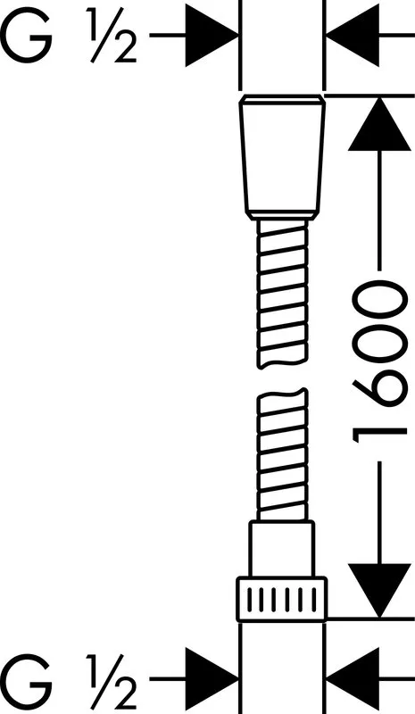 Душевой шланг Hansgrohe Metaflex 28266000 Sancos — официальный сайт
