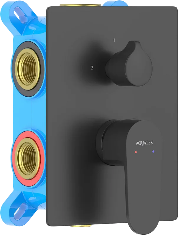 Встраиваемый смеситель AQUATEK Оберон AQ1247MB С ВНУТРЕННЕЙ ЧАСТЬЮ, 3 режима, матов Sancos — официальный сайт