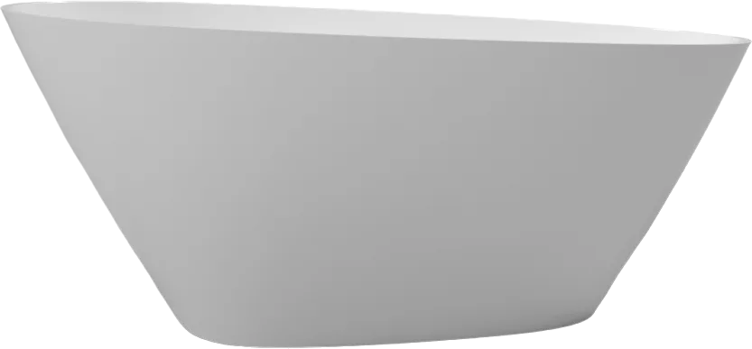 Ванна из искусственного камня WHITECROSS Spinel C 150x70 см, отдельностоящая, белая, овальная, с дон Sancos — официальный сайт