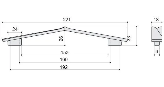 Ручка для мебели BelBagno 192-160 хром матовый Sancos — официальный сайт