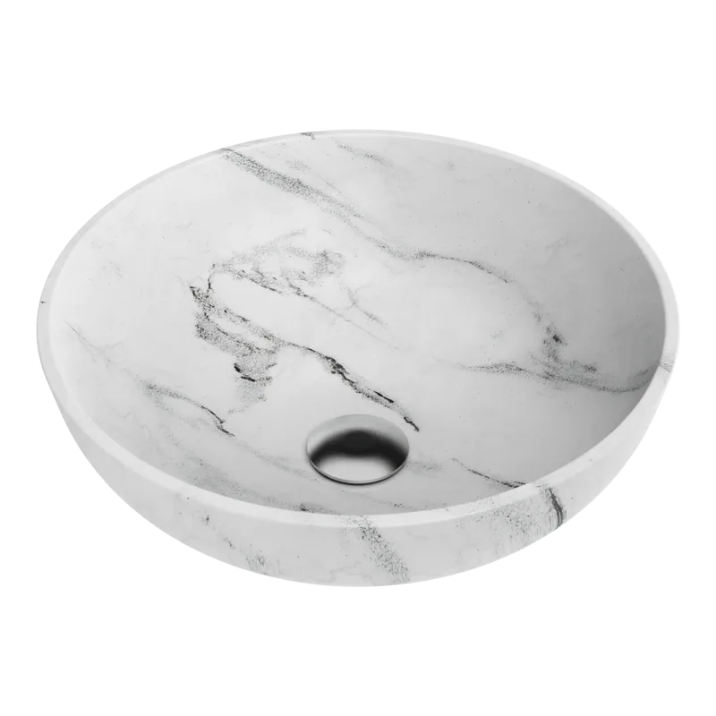 Накладная раковина Omoikiri Hitomi 41 WH Marble Sancos — официальный сайт