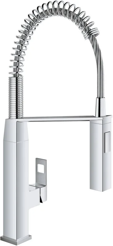 Смеситель для кухни Grohe Eurocube 31395000 с гибким изливом Sancos — официальный сайт