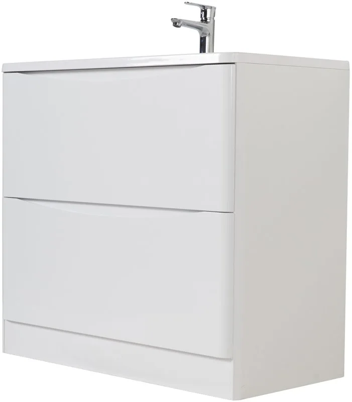 Тумба под раковину без столешницы BelBagno Acqua 100 напольная, bianco lucido Sancos — официальный сайт