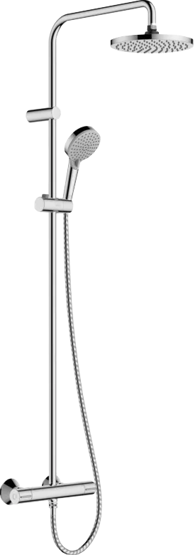 Душевая стойка Hansgrohe Vernis Blend Showerpipe 200 1jet EcoSmart 26089000, хром Sancos — официальный сайт