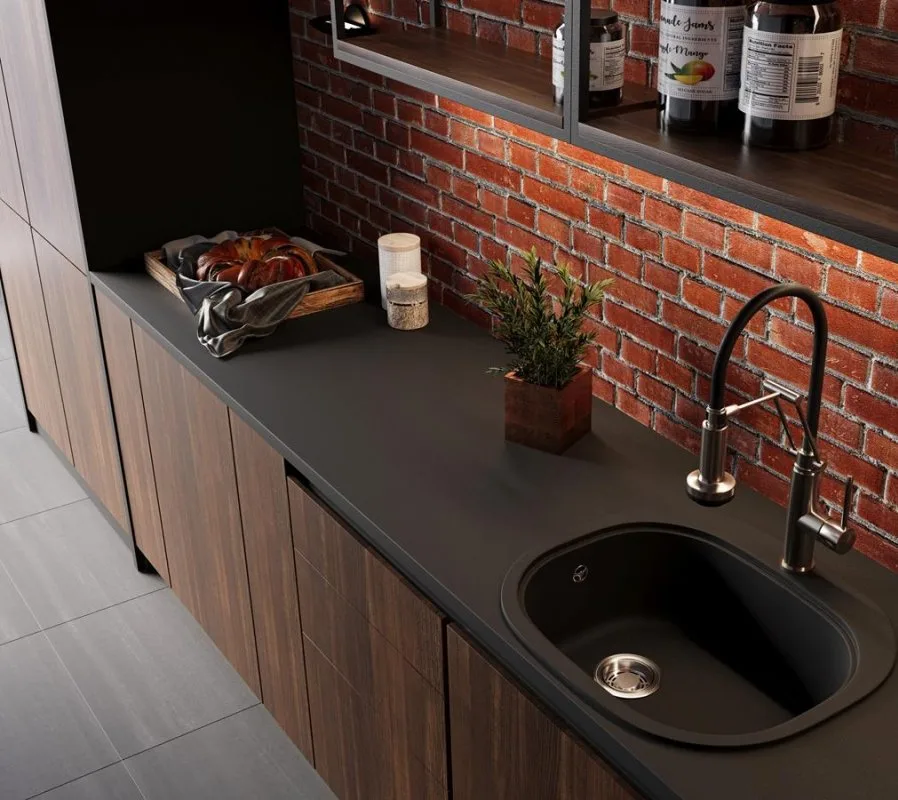 Мойка кухонная Emar Quartz EMQ-1570.C Морион Sancos — официальный сайт