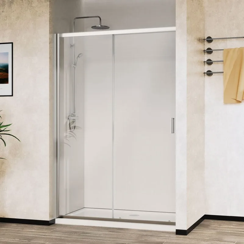 Душевая дверь в нишу Vincea City VDS-5CT110CL 110 см, стекло прозрачное, хром Sancos — официальный сайт