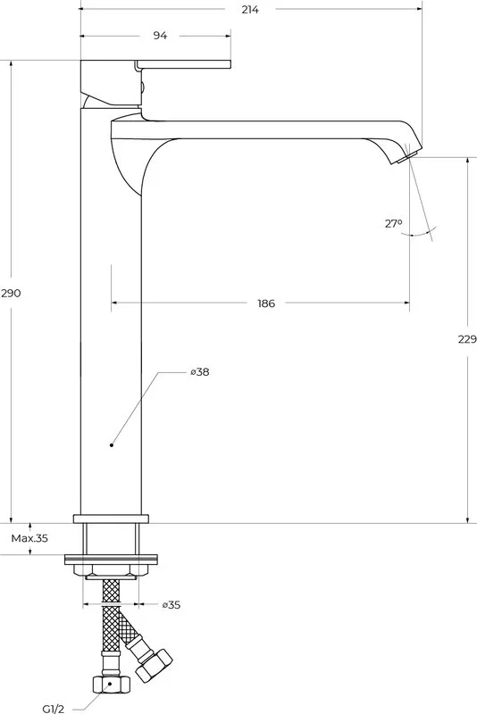 Смеситель BelBagno Aurora LMC-CRM-W0, хром Sancos — официальный сайт