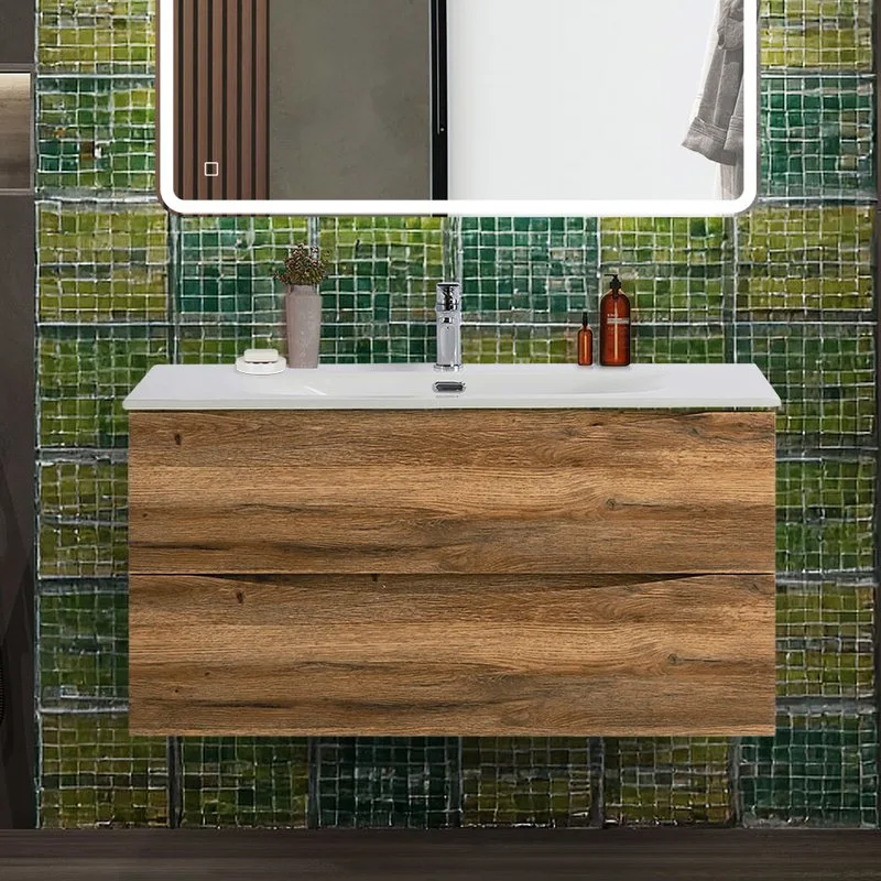 Тумба под раковину без столешницы BelBagno Marino-cer-n 100 подвесная, rovere rustico Sancos — официальный сайт