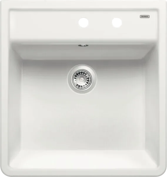 Мойка кухонная Blanco Panor 514501 белая глянцевая, два отверстия Sancos — официальный сайт