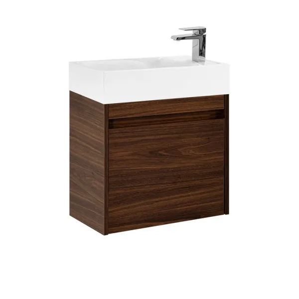 Тумба под раковину без столешницы Art&Max Family-M 50 подвесная, bourbon oak, с дверцей