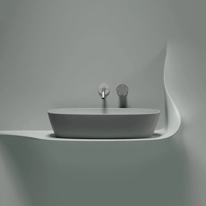 Накладная раковина Ceramicanova Element CN6049MSG серая матовая Sancos — официальный сайт