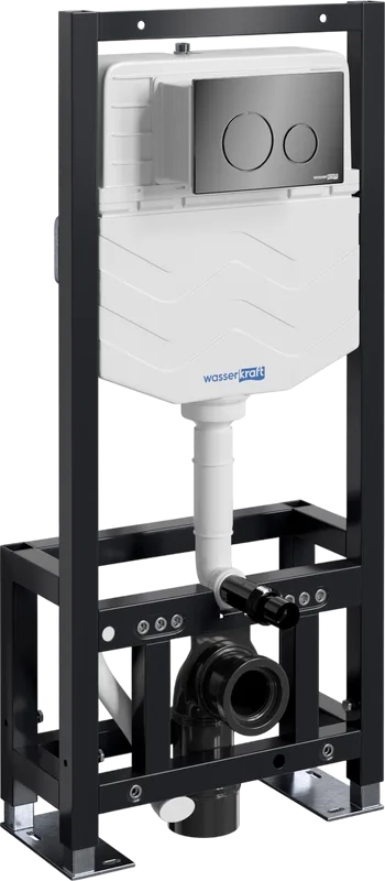 Система инсталляции для унитазов Wasserkraft Dill 61TLT.010.ME.PB02, с кнопкой смыва черной Sancos — официальный сайт