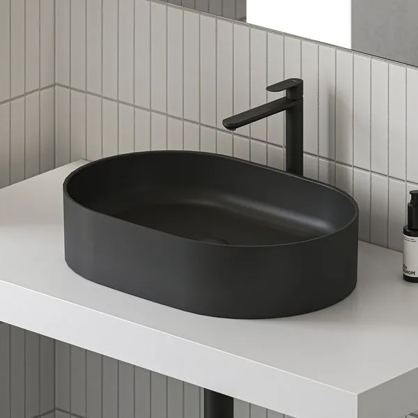 Накладная раковина Ravak Ceramic O Slim 55, черная матовая Sancos — официальный сайт