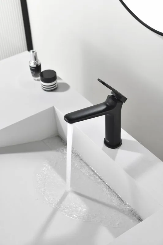 Смеситель для раковины Black&White Gravity 7109MB matt black Sancos — официальный сайт