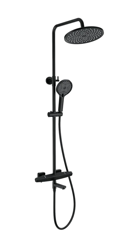 Душевая стойка Wonzon & Woghand NEO WW-B3046-A1-MB, матовая черная Sancos — официальный сайт