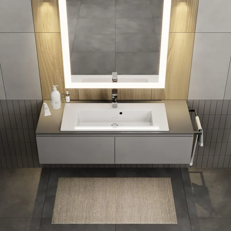 Раковина Uperwood Aurora 80 см, глянцевая белая Sancos — официальный сайт