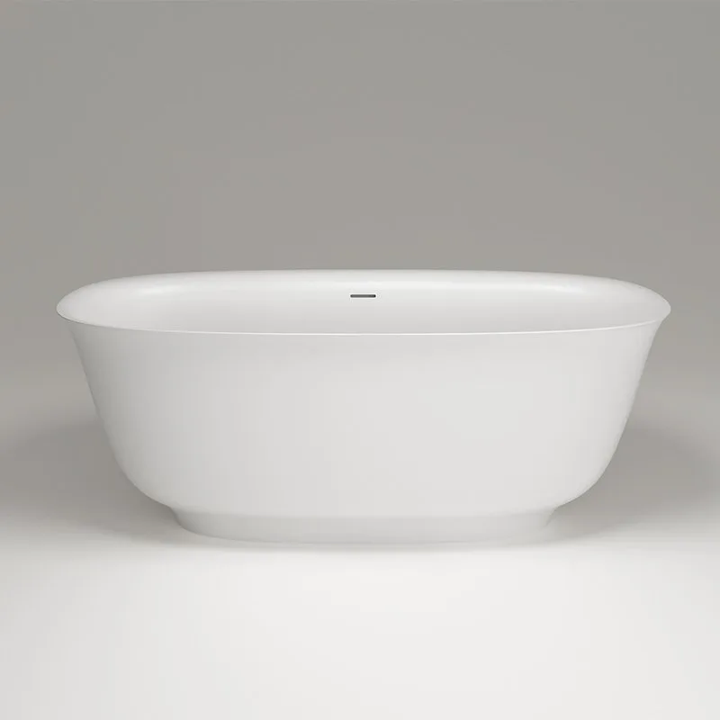 Ванна из искусственного камня Plumberia Selection Seta 170x75 см, отдельностоящая, матовая белая, ов Sancos — официальный сайт