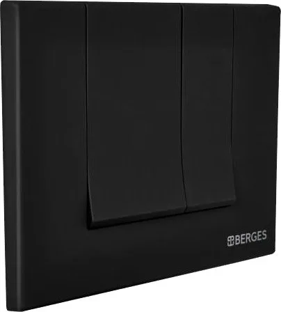 Кнопка смыва Berges Novum S5 чёрный, матовый Sancos — официальный сайт