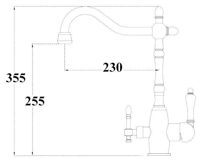 Смеситель для кухни Zorg Sanitary ZR 312 YF-50-BR Sancos — официальный сайт