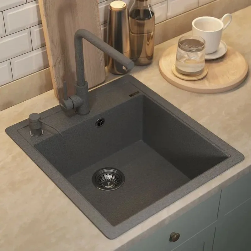 Дозатор для кухонной мойки Uperwood Quartz UPD-Q-01-03-D серый Sancos — официальный сайт