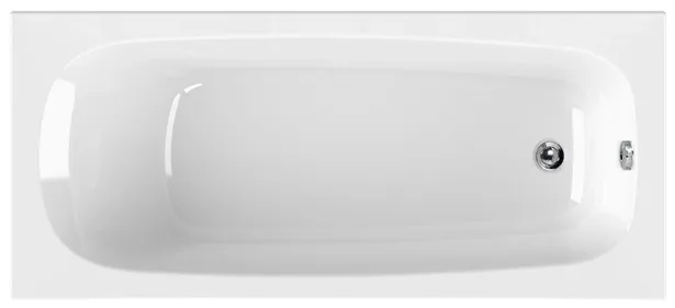 Акриловая ванна Cezares Eco 160-70-41-W37 без опоры 160x70 см, пристенная, белая Sancos — официальный сайт