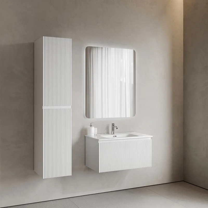 Тумба под раковину Sancos Snob R 1.0 80 подвесная Bianco (белый), SNR1.080W Sancos — официальный сайт