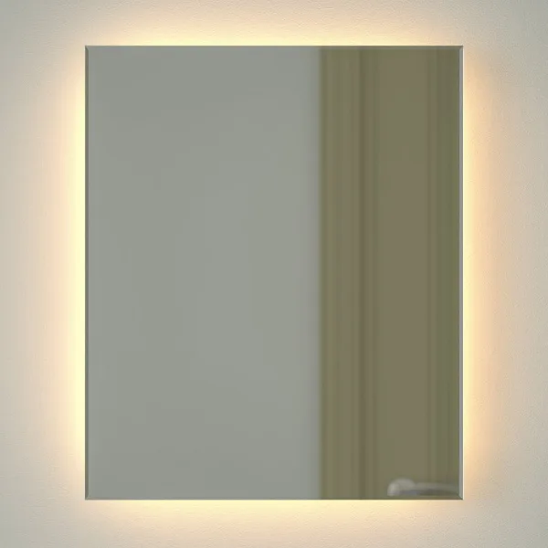 Зеркало Defesto Glow DF 2513 50х60 с LED-подсветкой, 3000 K, без выключателя