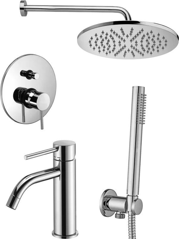 Комплект для ванной Paffoni Light KITLIG015CR071 С ВНУТРЕННЕЙ ЧАСТЬЮ, хром Sancos — официальный сайт