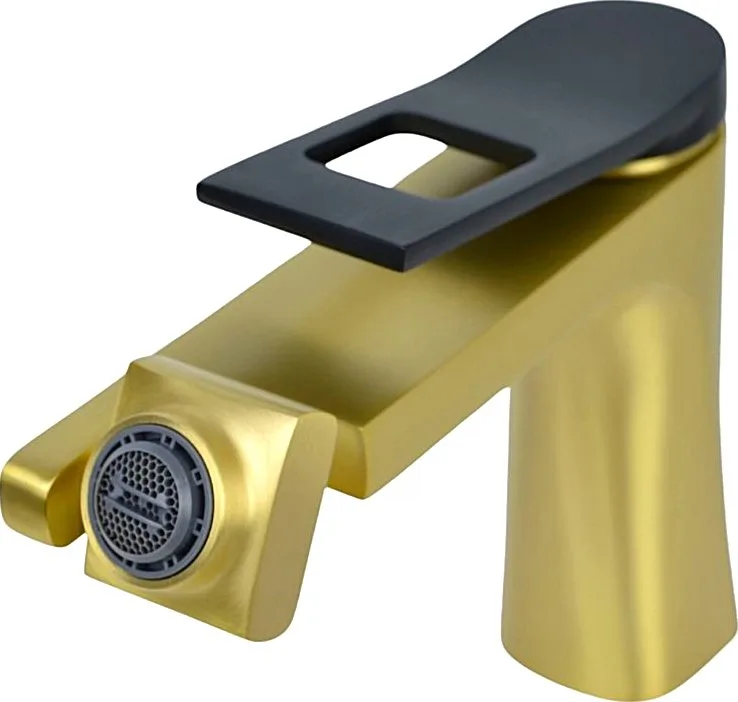 Смеситель для раковины Bronze de Luxe Element EL02XGB золото черный Sancos — официальный сайт