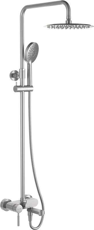Душевая стойка Wasserkraft A14201, никель Sancos — официальный сайт