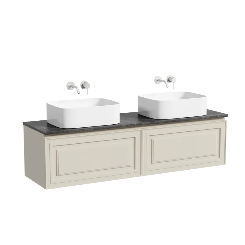 Тумба с раковиной Sancos Very 160 beige soft, столешница черный мрамор TT160A1, раковина CN6052 Sancos — официальный сайт