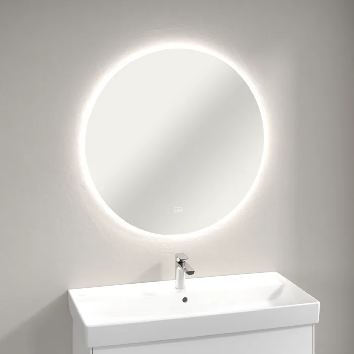 Зеркало круглое Villeroy & Boch More to See Lite A4608500 85 с LED-подсветкой, 6500 K Sancos — официальный сайт
